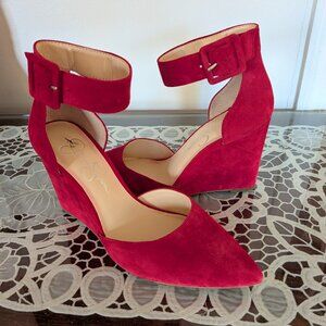 Jessica Simpson Red Wedge Sandals